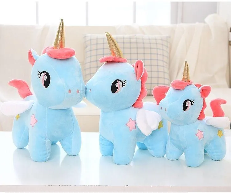 10/20cm Cute Soft Unicorn Plush Toy Animal Stuffed Plush Baby Kids Appease Sleeping Pillow Doll Birthday Gifts For Girls Childre