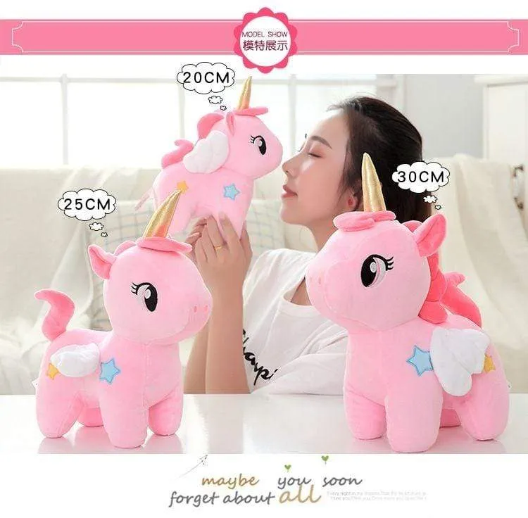 10/20cm Cute Soft Unicorn Plush Toy Animal Stuffed Plush Baby Kids Appease Sleeping Pillow Doll Birthday Gifts For Girls Childre