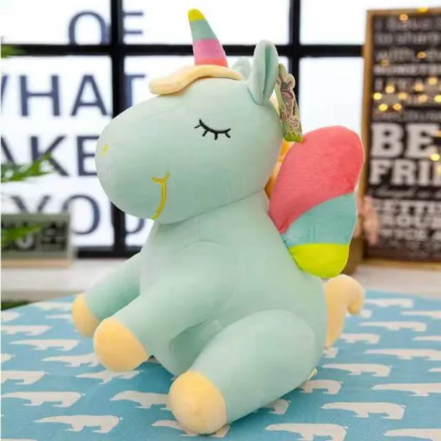 10/20cm Cute Soft Unicorn Plush Toy Animal Stuffed Plush Baby Kids Appease Sleeping Pillow Doll Birthday Gifts For Girls Childre