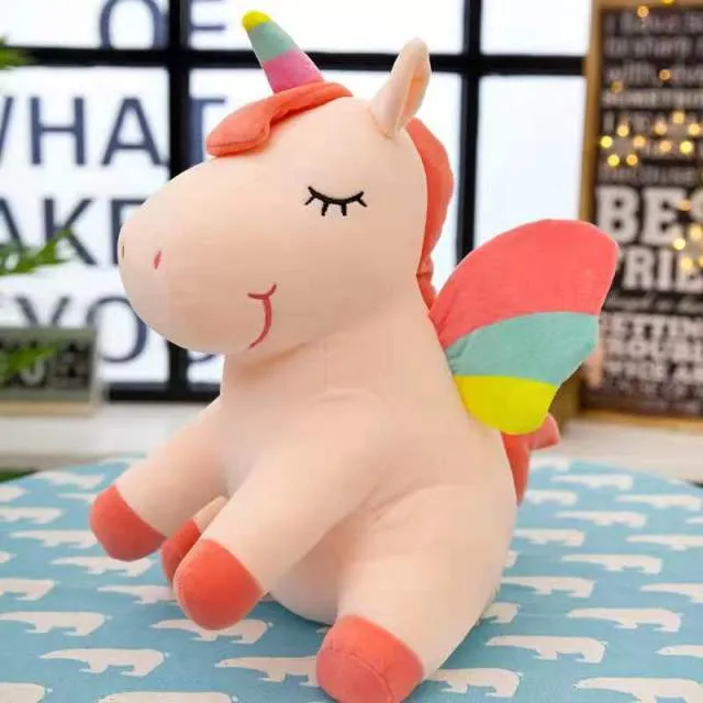 10/20cm Cute Soft Unicorn Plush Toy Animal Stuffed Plush Baby Kids Appease Sleeping Pillow Doll Birthday Gifts For Girls Childre