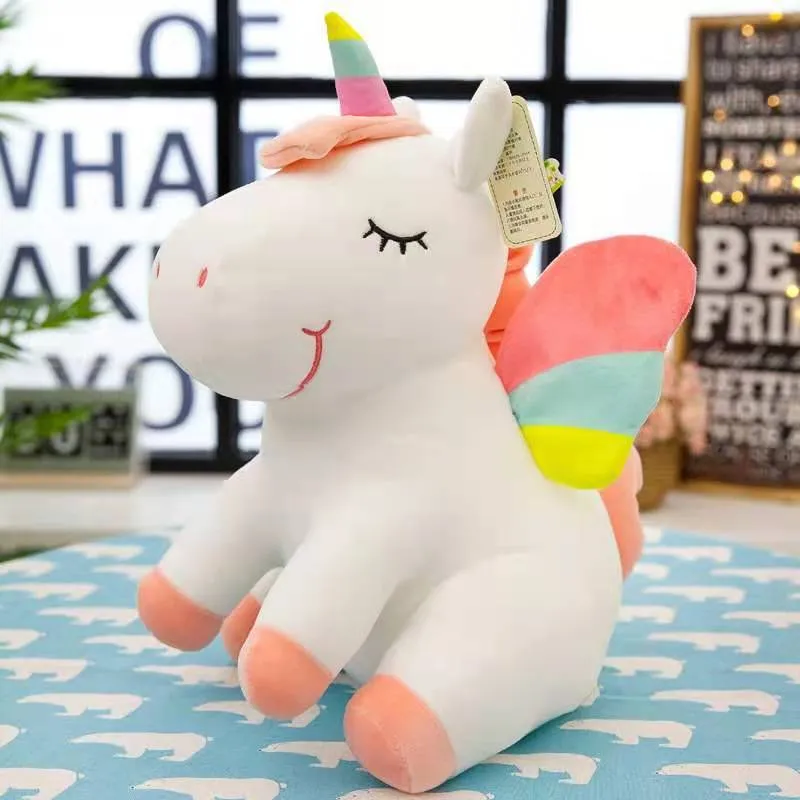 10/20cm Cute Soft Unicorn Plush Toy Animal Stuffed Plush Baby Kids Appease Sleeping Pillow Doll Birthday Gifts For Girls Childre