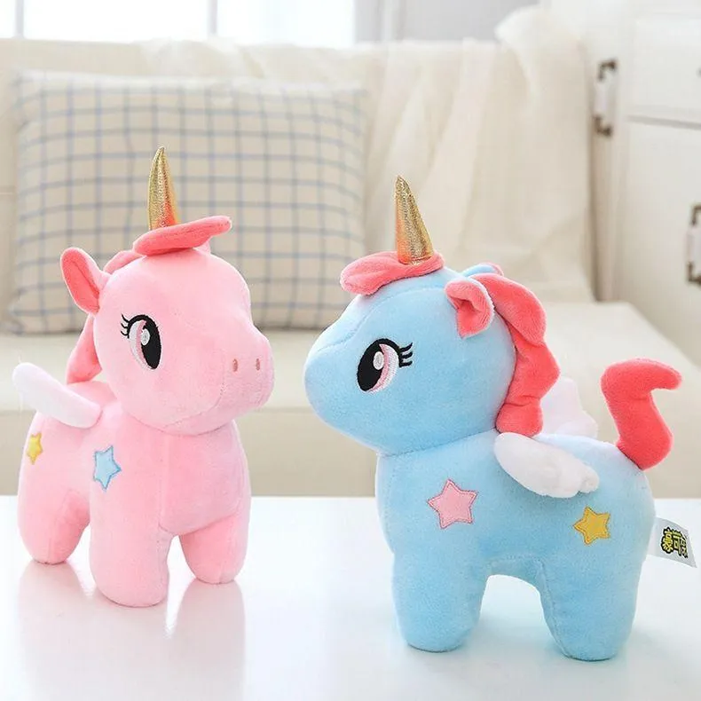 10/20cm Cute Soft Unicorn Plush Toy Animal Stuffed Plush Baby Kids Appease Sleeping Pillow Doll Birthday Gifts For Girls Childre