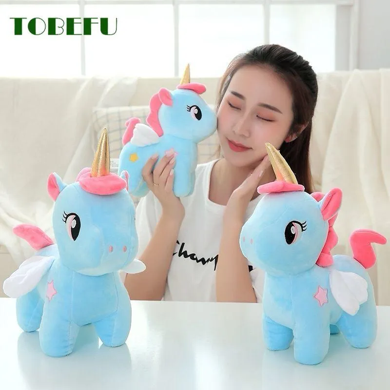 10/20cm Cute Soft Unicorn Plush Toy Animal Stuffed Plush Baby Kids Appease Sleeping Pillow Doll Birthday Gifts For Girls Childre