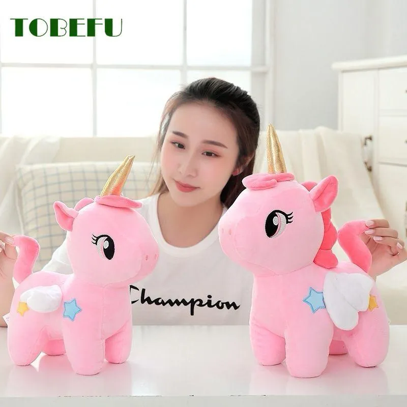 10/20cm Cute Soft Unicorn Plush Toy Animal Stuffed Plush Baby Kids Appease Sleeping Pillow Doll Birthday Gifts For Girls Childre