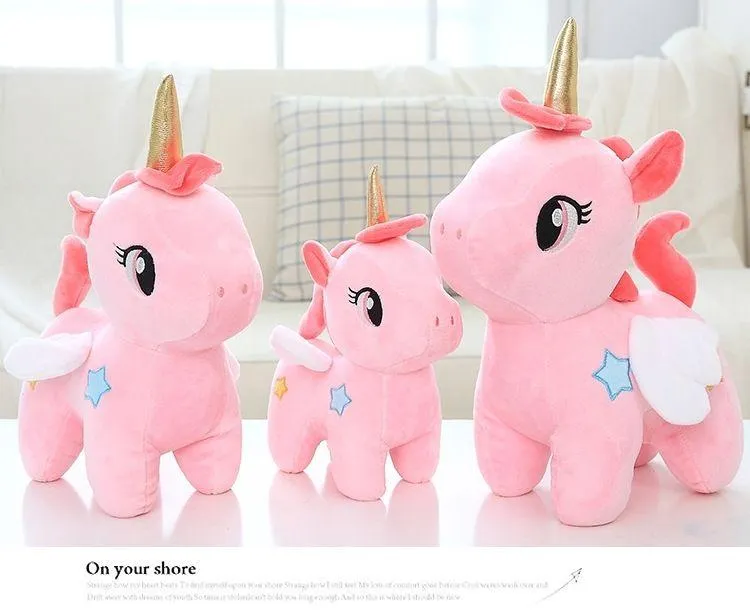 10/20cm Cute Soft Unicorn Plush Toy Animal Stuffed Plush Baby Kids Appease Sleeping Pillow Doll Birthday Gifts For Girls Childre