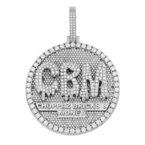 10K GOLD DIAMOND CBM CUSTOM PENDANT 18.50 CT