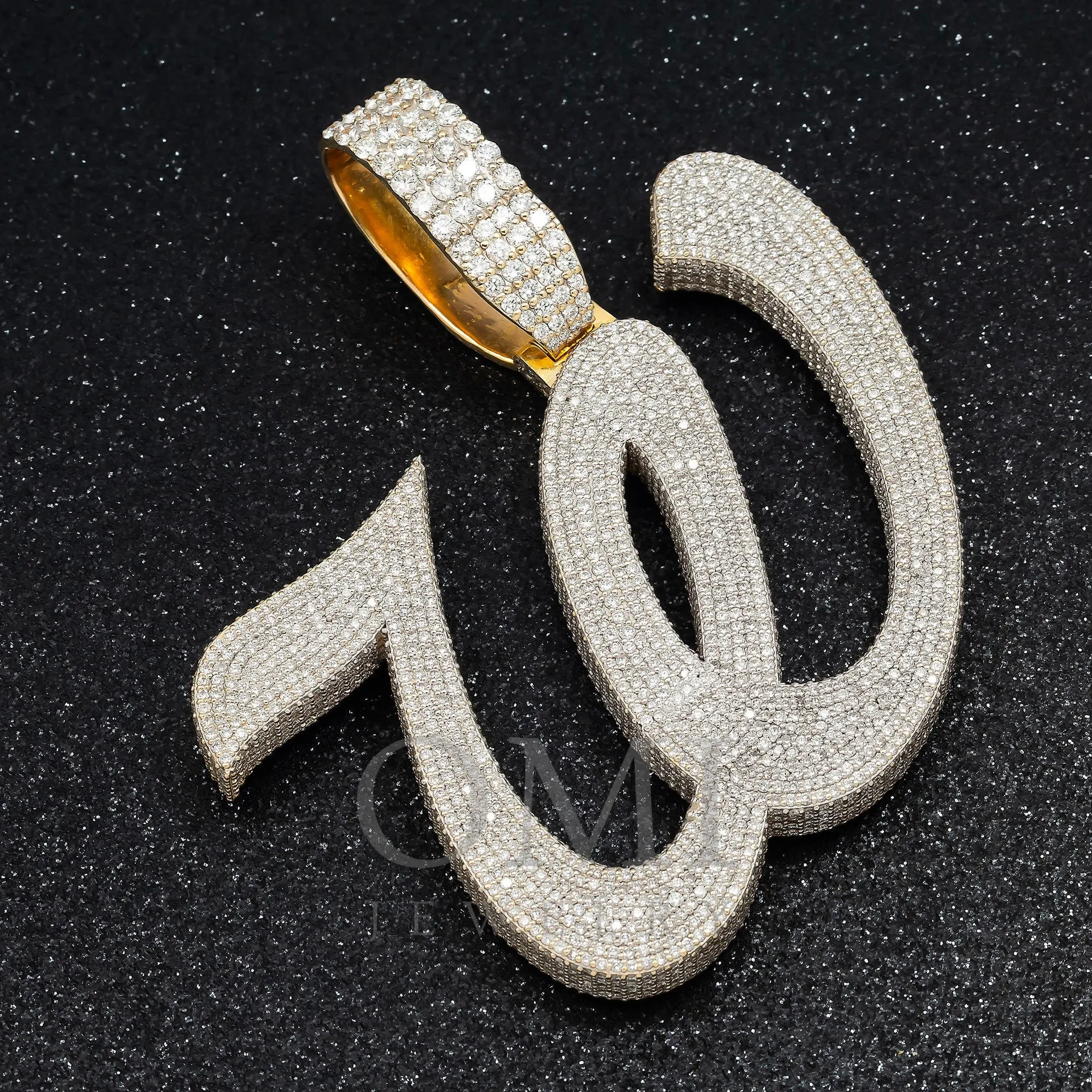 14K GOLD DIAMOND INITIAL W PENDANT 18.0 CT