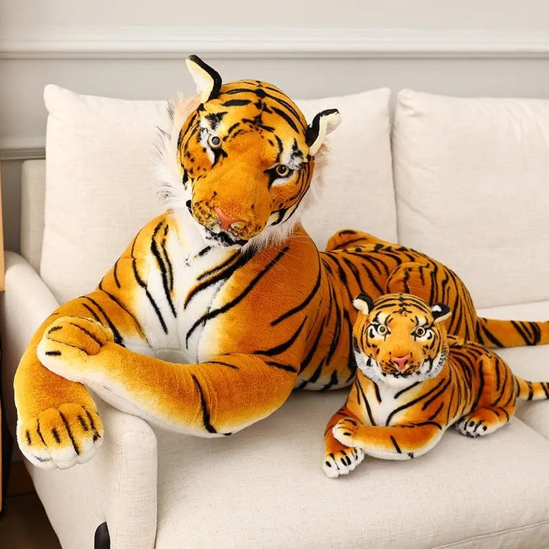 1.6m Plush Giant Tiger Toys Lifelike Stuffed Animals Toy Children's Toys Doll Kids/Boy Birthday Gift Kawaii Home Decor Christmas