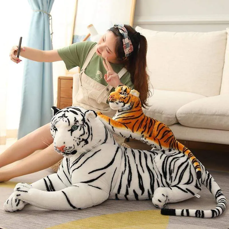 1.6m Plush Giant Tiger Toys Lifelike Stuffed Animals Toy Children's Toys Doll Kids/Boy Birthday Gift Kawaii Home Decor Christmas