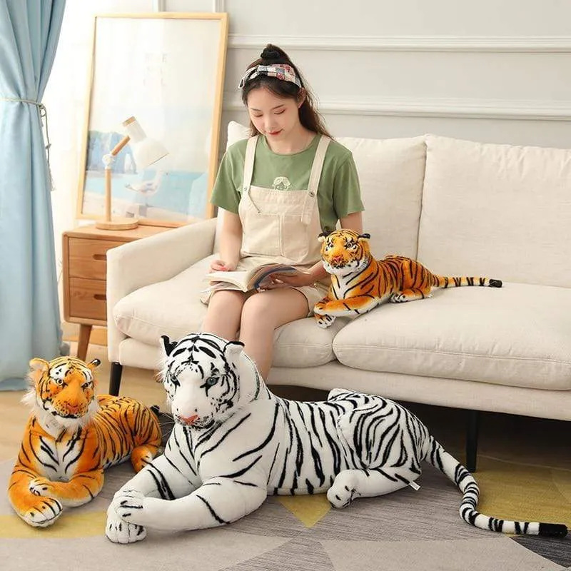 1.6m Plush Giant Tiger Toys Lifelike Stuffed Animals Toy Children's Toys Doll Kids/Boy Birthday Gift Kawaii Home Decor Christmas