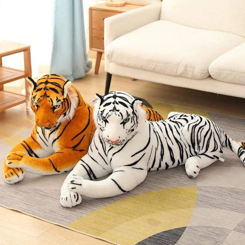 1.6m Plush Giant Tiger Toys Lifelike Stuffed Animals Toy Children's Toys Doll Kids/Boy Birthday Gift Kawaii Home Decor Christmas