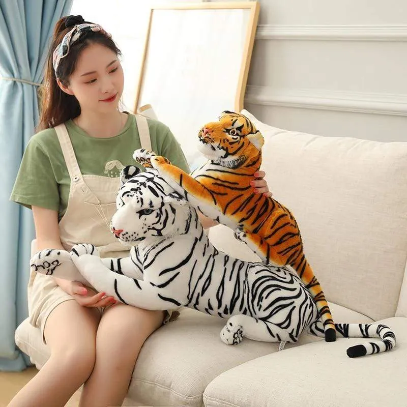 1.6m Plush Giant Tiger Toys Lifelike Stuffed Animals Toy Children's Toys Doll Kids/Boy Birthday Gift Kawaii Home Decor Christmas