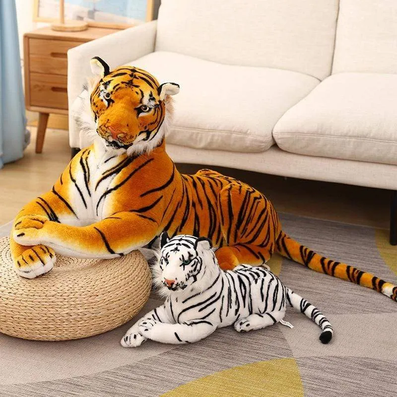 1.6m Plush Giant Tiger Toys Lifelike Stuffed Animals Toy Children's Toys Doll Kids/Boy Birthday Gift Kawaii Home Decor Christmas