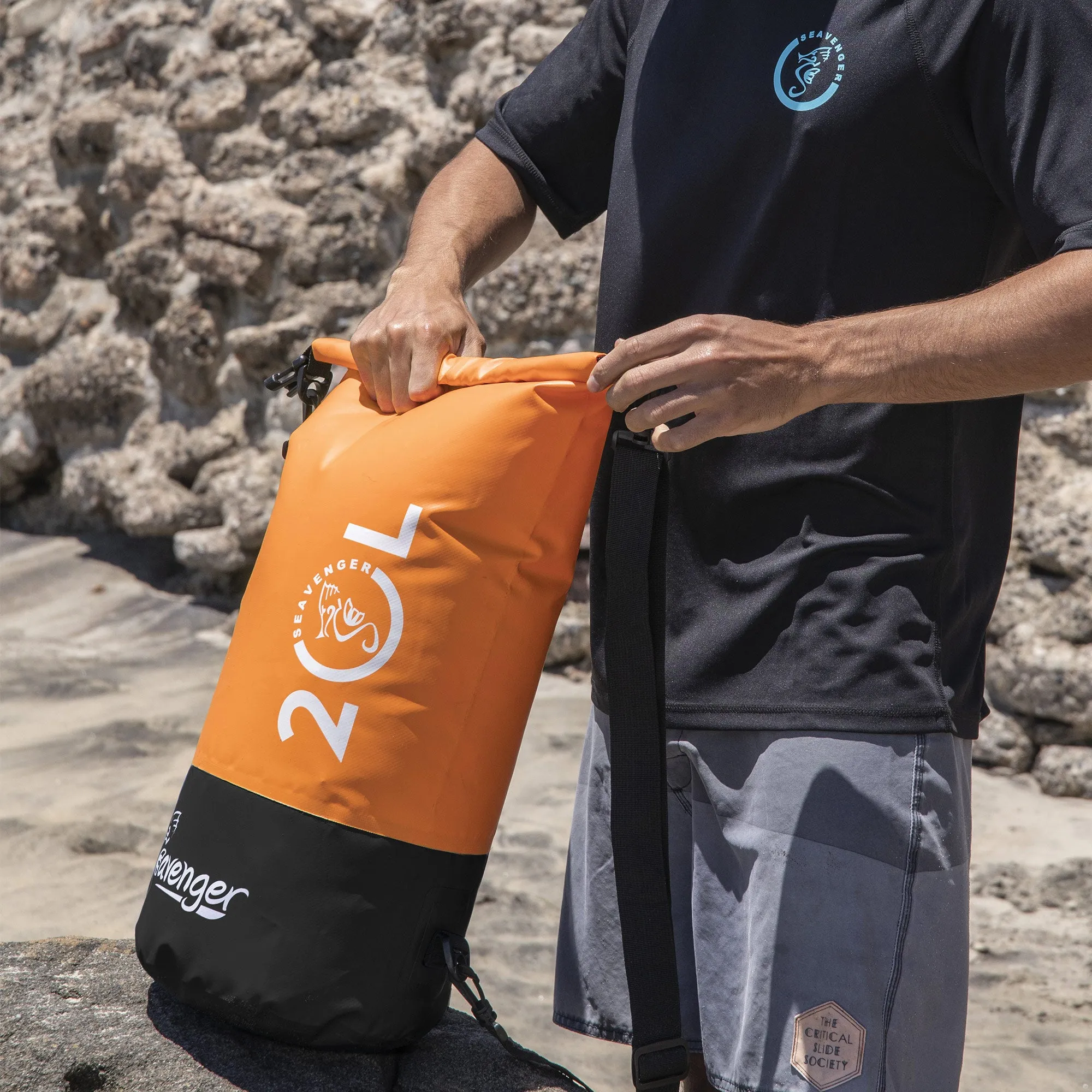 20L Seafarer Waterproof Dry Bag - Orange