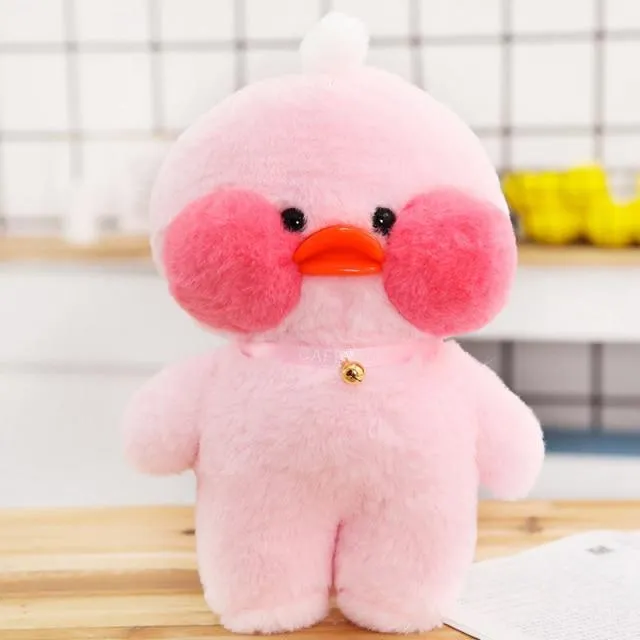 30cm Korean Cartoon Cute LaLafanfan Cafe Duck Plush Toy Stuffed Soft Kawaii Duck Doll Animal Pillow Birthday Gift for Children