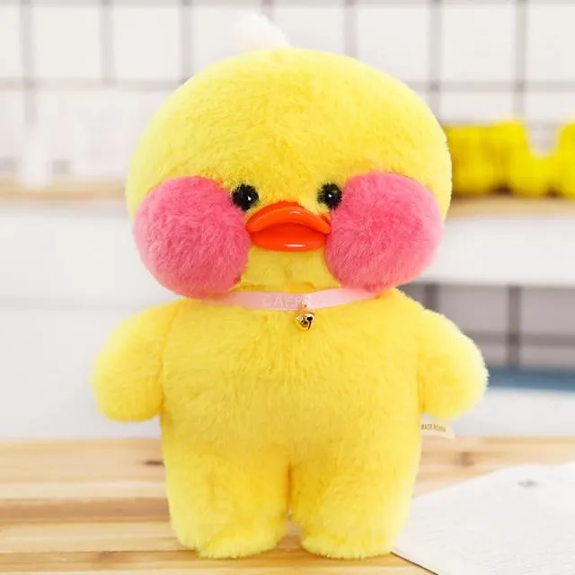 30cm Korean Cartoon Cute LaLafanfan Cafe Duck Plush Toy Stuffed Soft Kawaii Duck Doll Animal Pillow Birthday Gift for Children