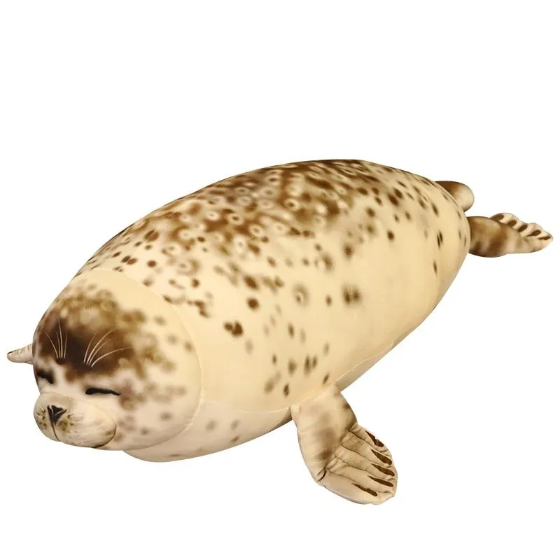 35-120cm Lovely Sea Lion Plush Toys Soft Marine Animal Seal Stuffed Doll for Kids Gift Sleeping Pillow 3D Novelty Throw Pillows