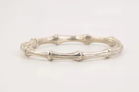 7" Tiffany & Co. 925 Silver Bamboo Bangle Bracelet (39.62g.)