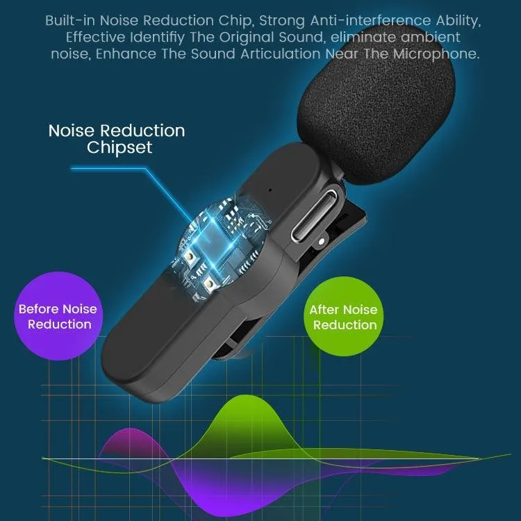 8 Pin Wireless Lavalier Microphone for Mobile Devices - EP033T