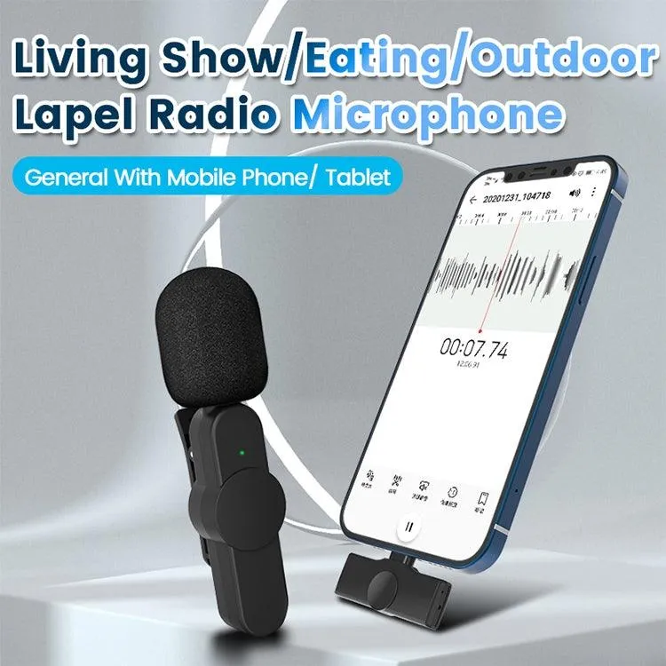 8 Pin Wireless Lavalier Microphone for Mobile Devices - EP033T