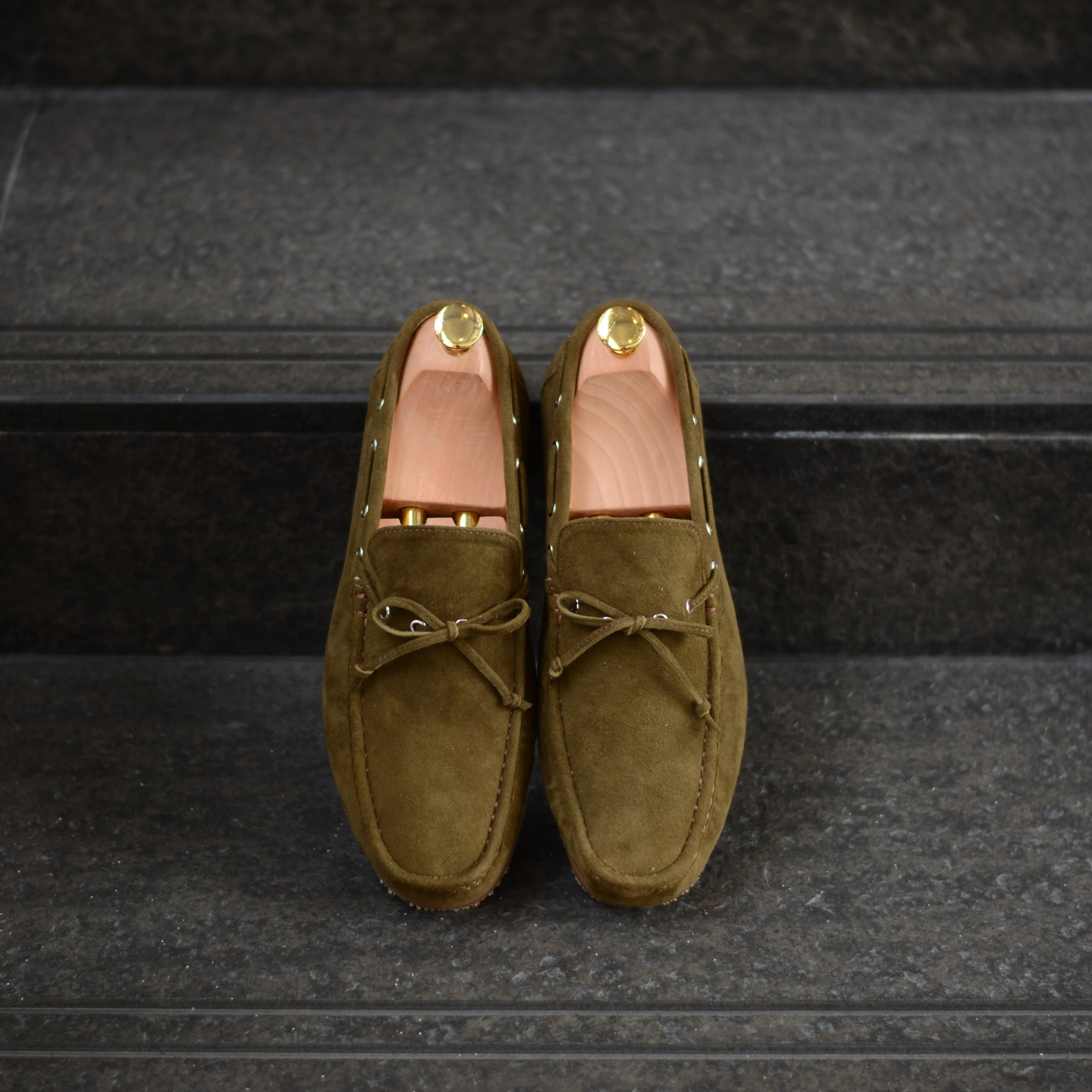 821 Arcobareno Classic Loafer SuedeLamb Khaki