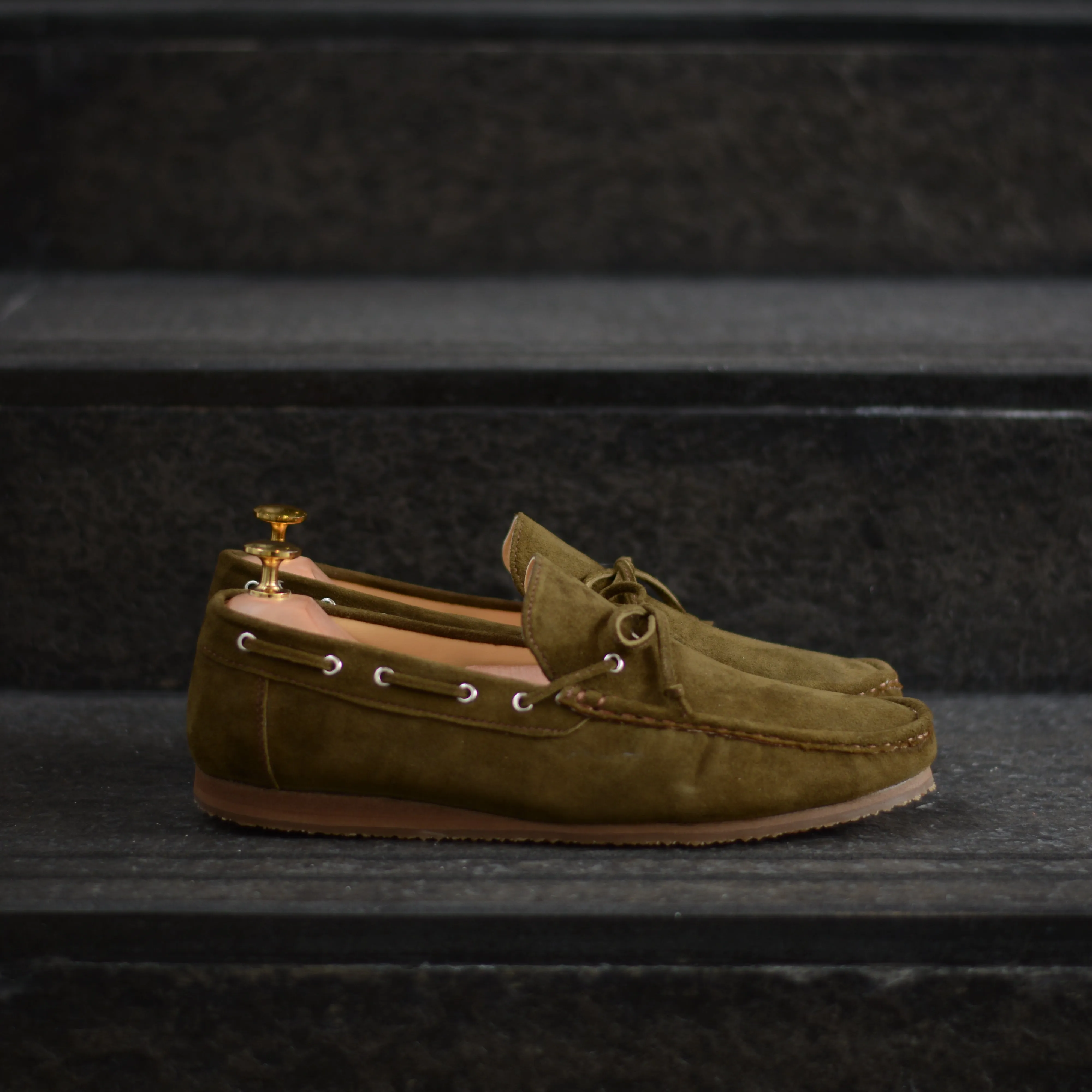 821 Arcobareno Classic Loafer SuedeLamb Khaki