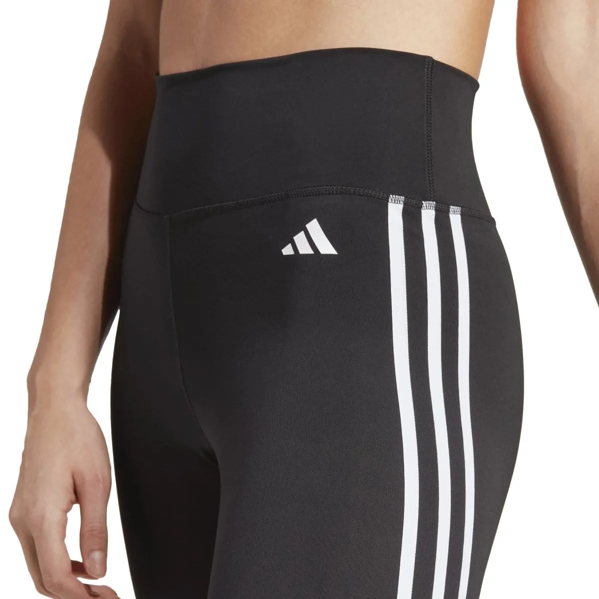 ADIDAS WOMEN'S TRAIN ESSENTIALS 3-STRIPES HIGH-WAISTED 7/8 BLACK TIGHTS