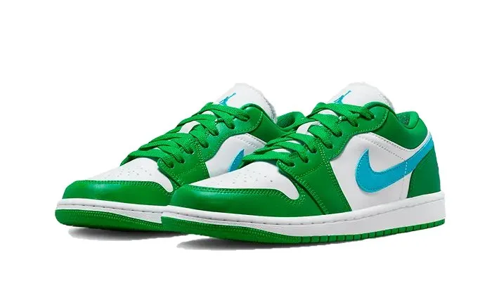 Air Jordan 1 Low Lucky Green Aquatone