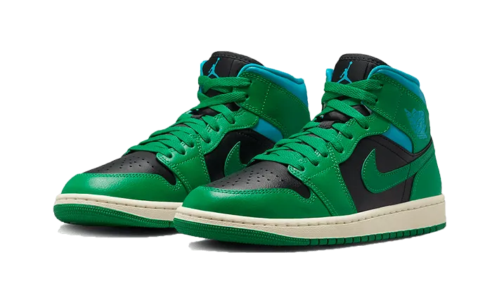 Air Jordan 1 Mid Lucky Green Aquatone