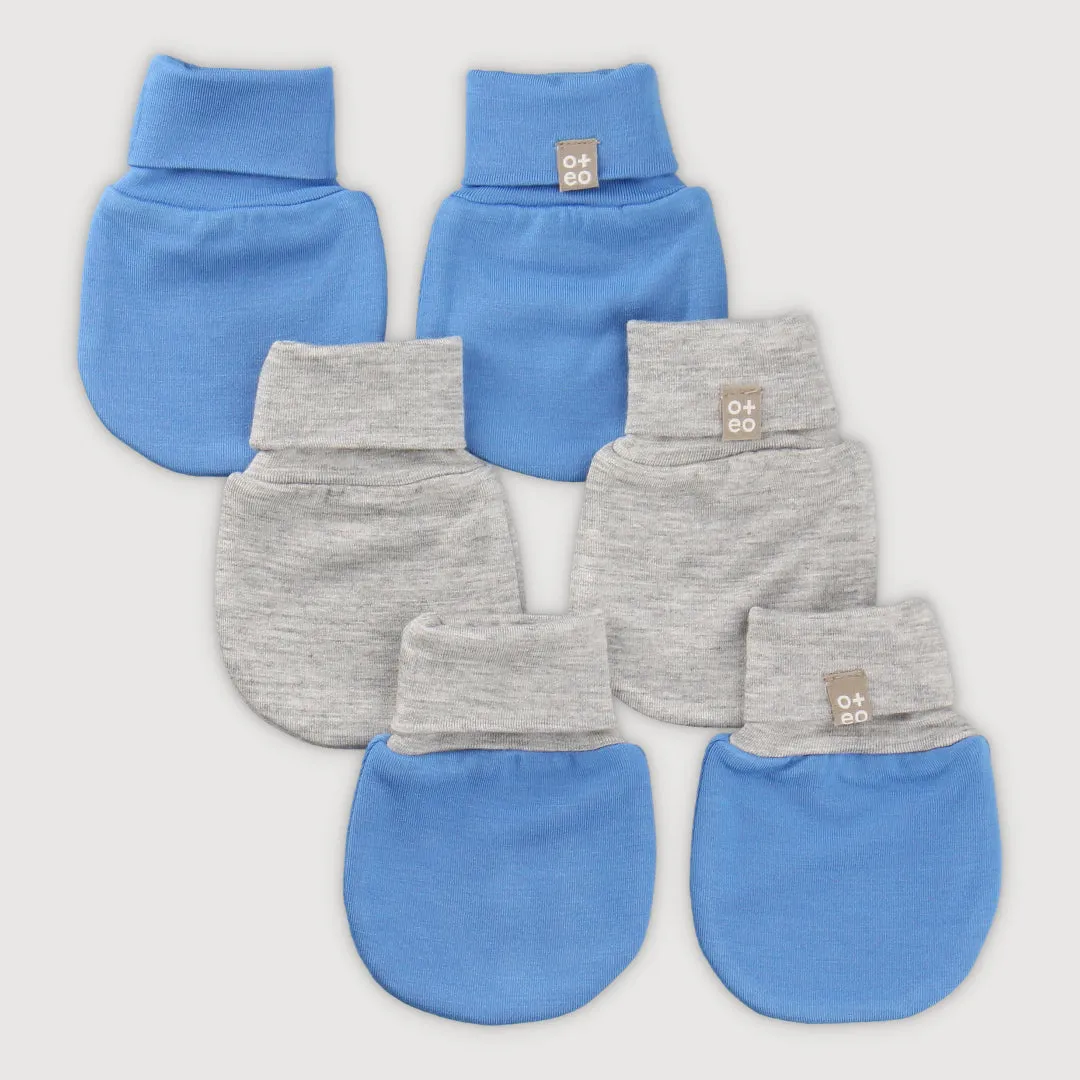 All Things Wonder Bamboo Mittens 3 Pc Bundle (Blu)