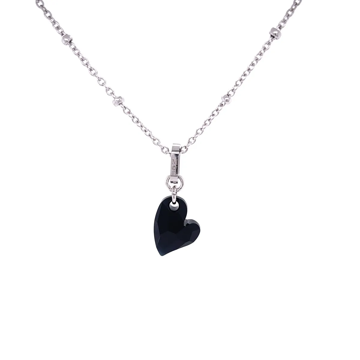 Ari Small Cupid Crystal Heart Necklace