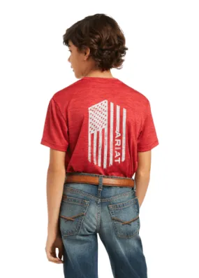 Ariat Boy's Charger Scooter Flag Tee 10039583