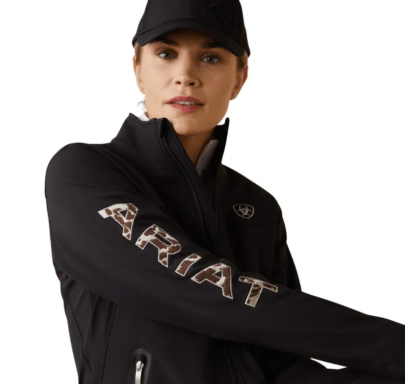 Ariat Women's New Team Black / Pony Softshell Jacket 10043523