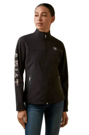 Ariat Women's New Team Black / Pony Softshell Jacket 10043523