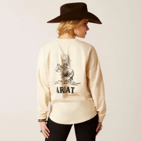 Ariat Women's True West Oversized Long-Sleeve Graphic T-Shirt