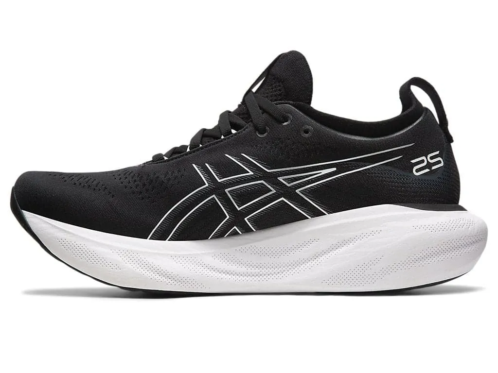 Asics Men's GEL-NIMBUS 25 WIDE - BLACK/PURE SILVER