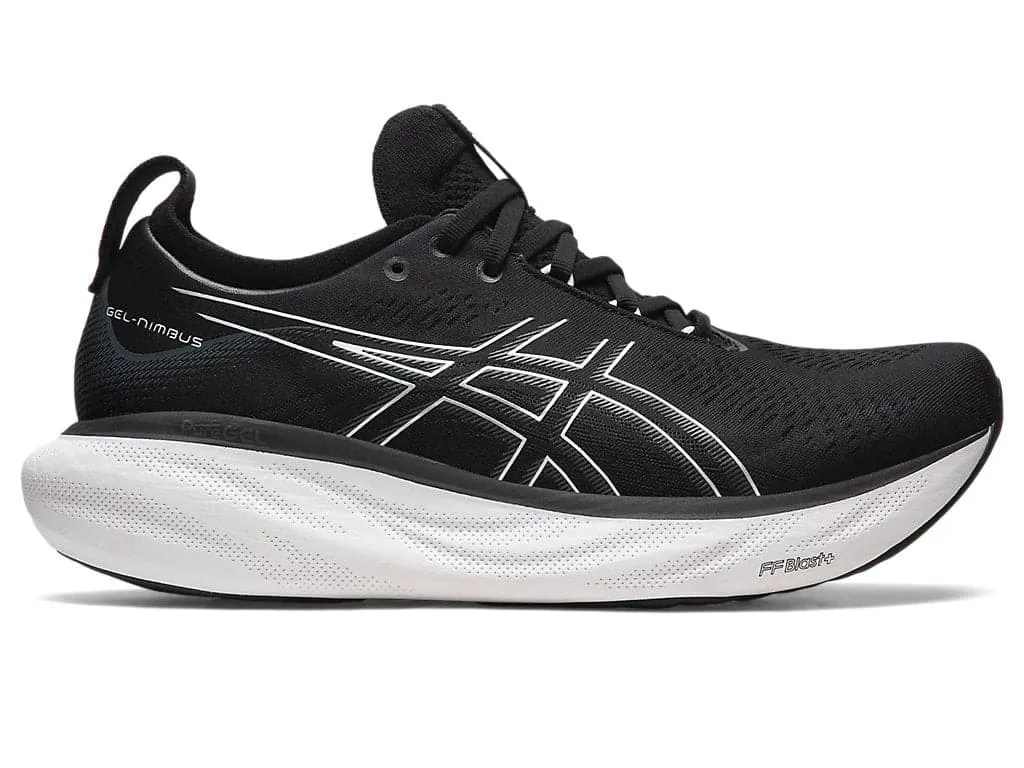 Asics Men's GEL-NIMBUS 25 WIDE - BLACK/PURE SILVER