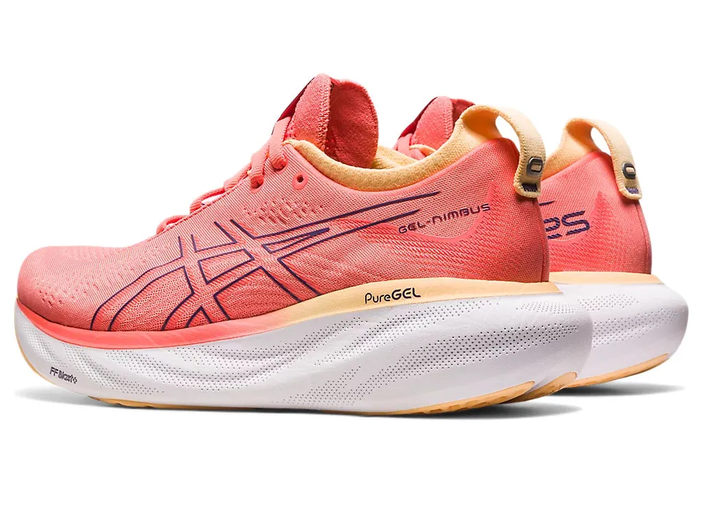 Asics Women's GEL-NIMBUS 25 - PAPAYA/DUSTY PURPLE