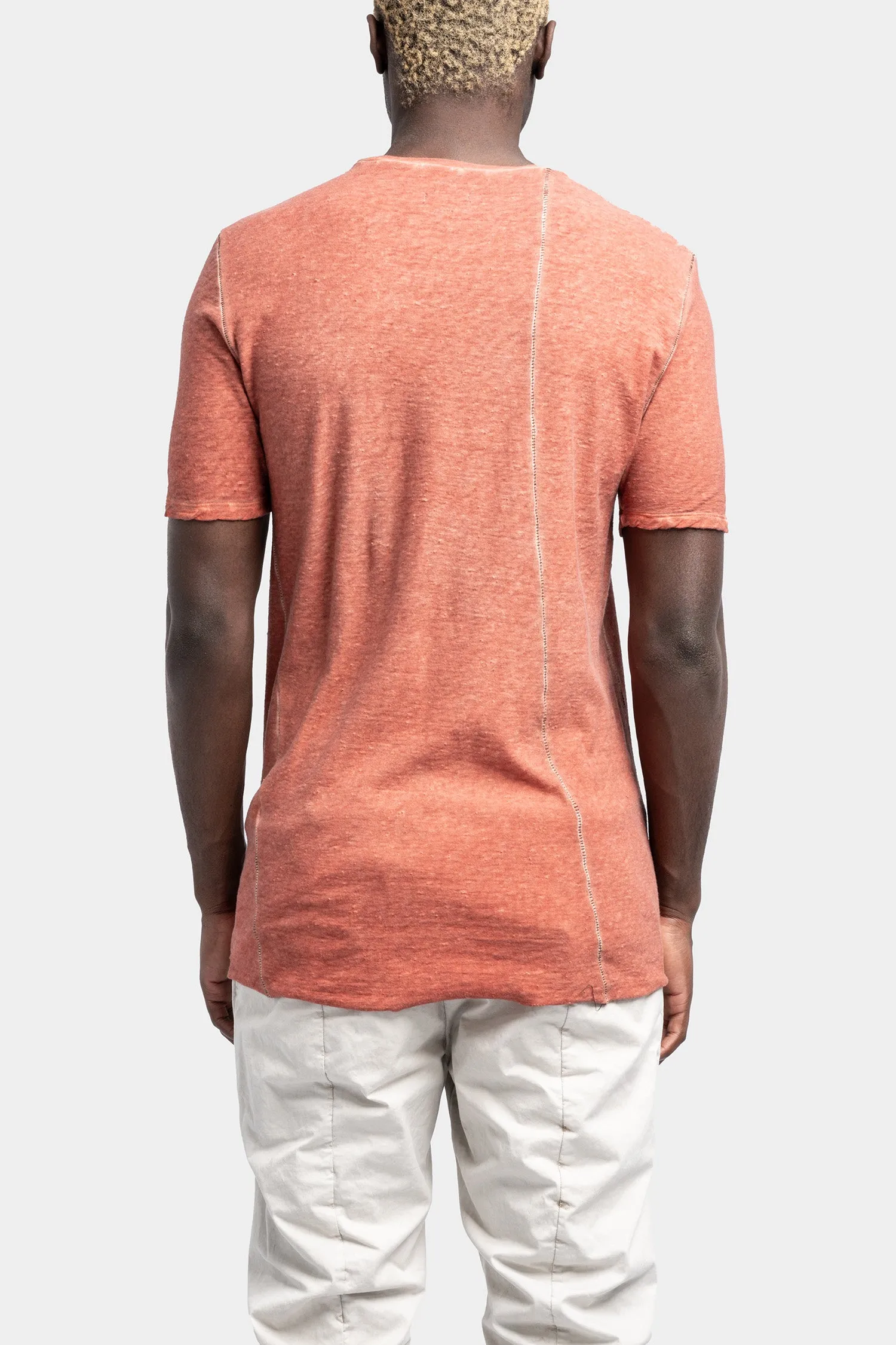 Asymmetric seams tee, Orange resin