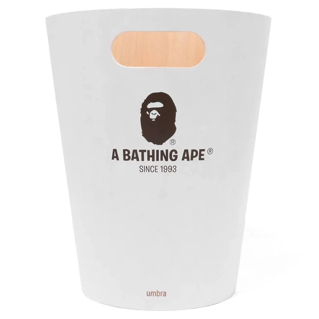 Bape x Umbra Woodrow Trash Can - White