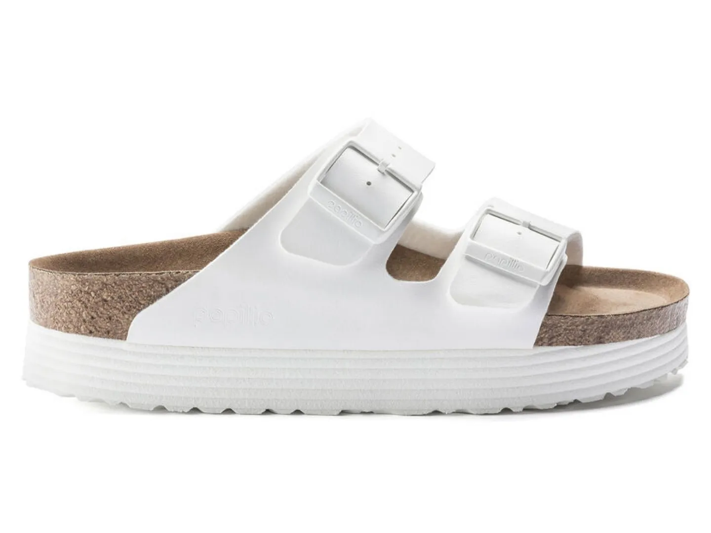 Birkenstock: Arizona Platform in Vegan White