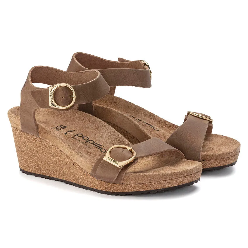 Birkenstock Women's Soley Ring-Buckle Oiled Leather (Cognac - Narrow)