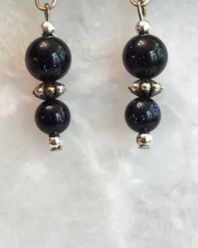 Blue Goldstone Earrings