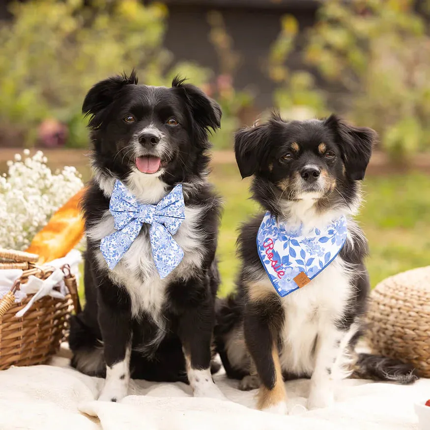 Blue Roses Dog Bandana