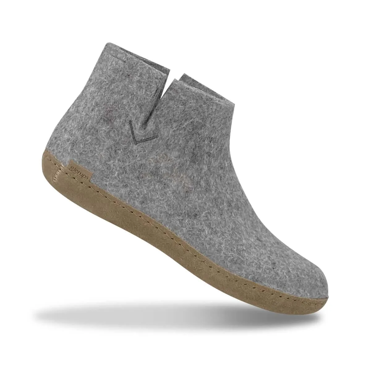 Boot with leather sole - Grey