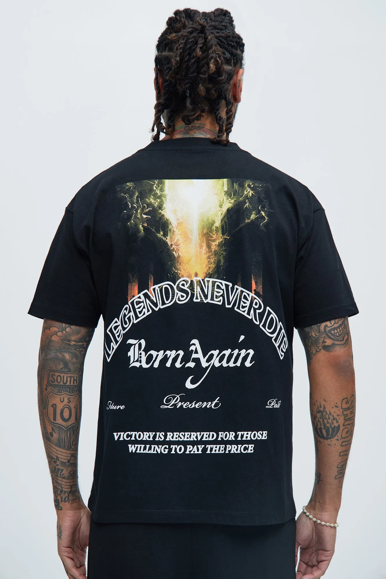 Born Again Oversize Short Sleeve Tee - Black