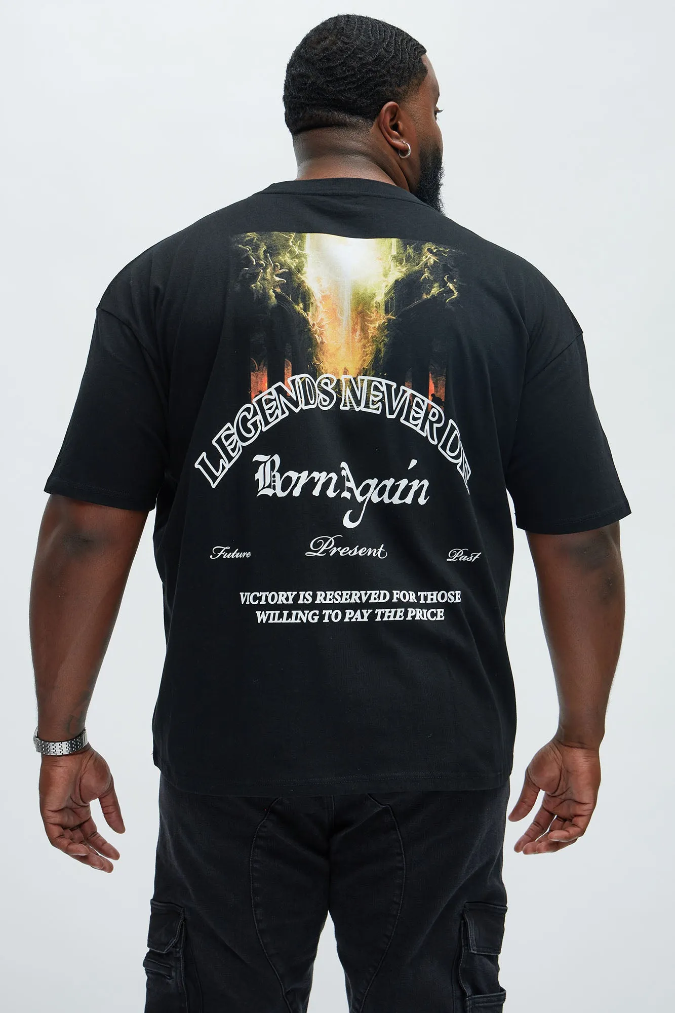 Born Again Oversize Short Sleeve Tee - Black