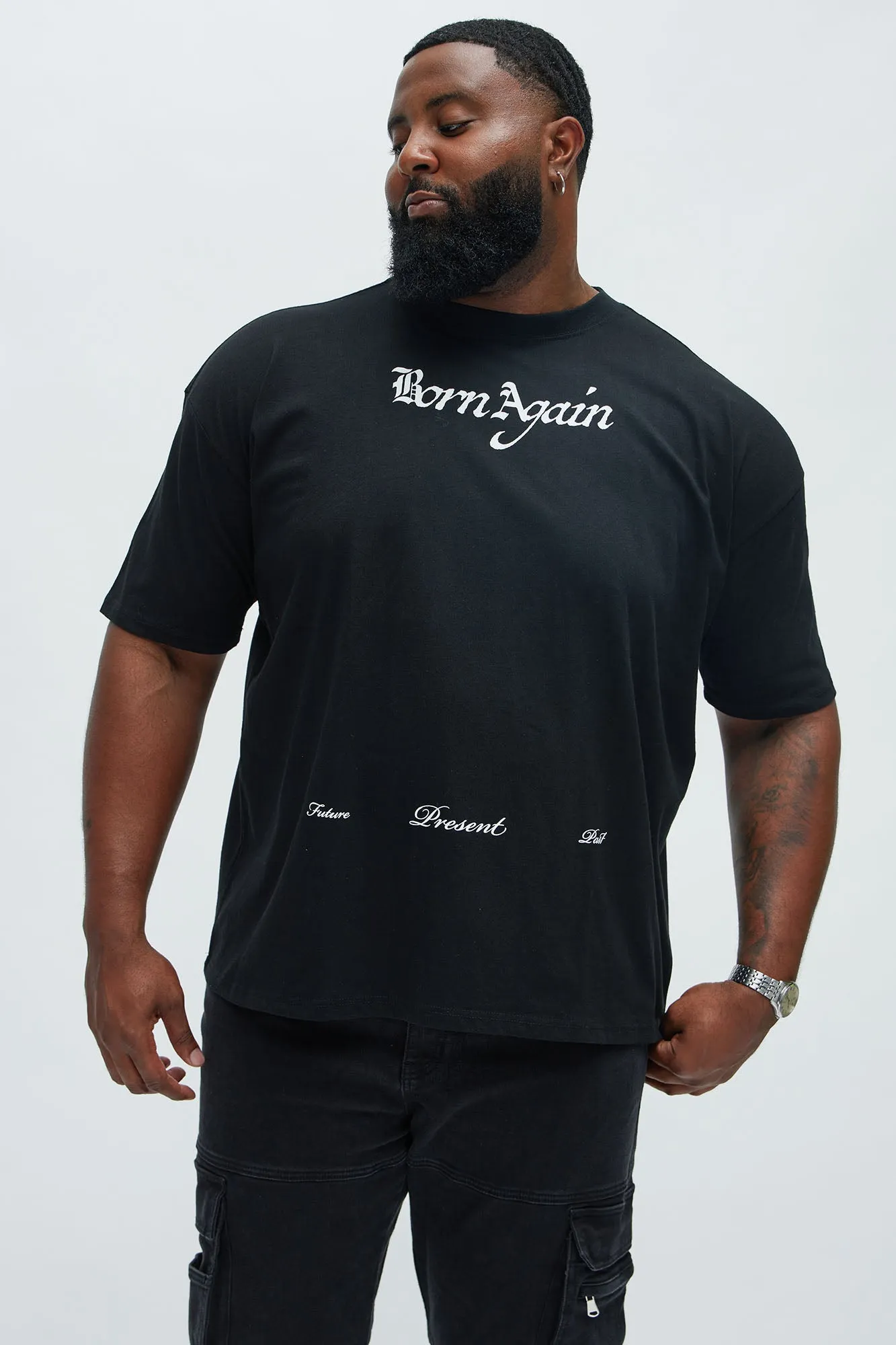 Born Again Oversize Short Sleeve Tee - Black