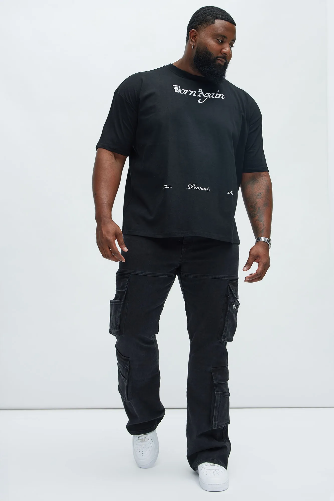 Born Again Oversize Short Sleeve Tee - Black