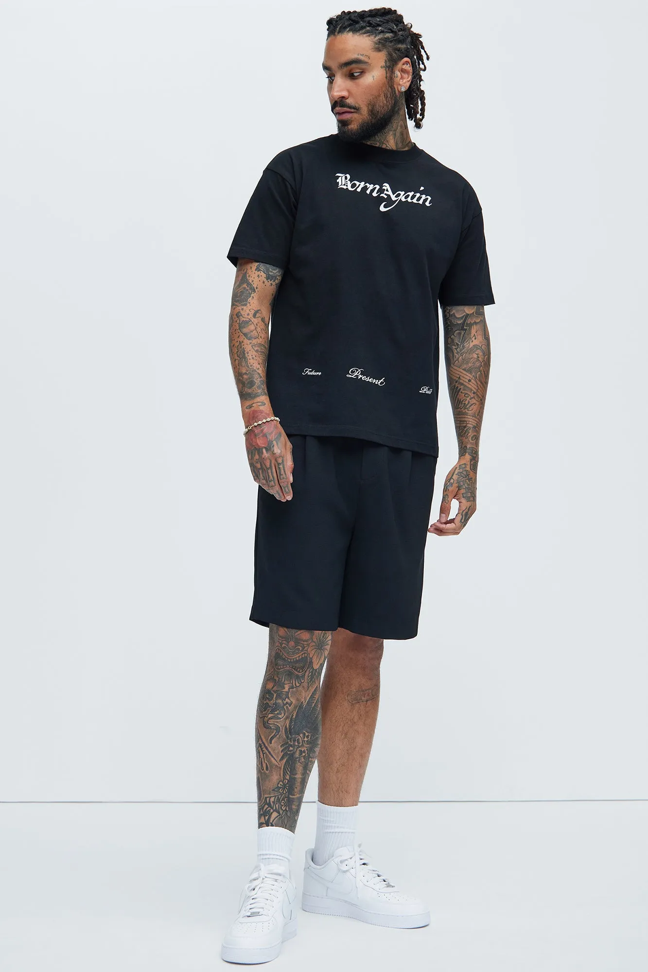 Born Again Oversize Short Sleeve Tee - Black